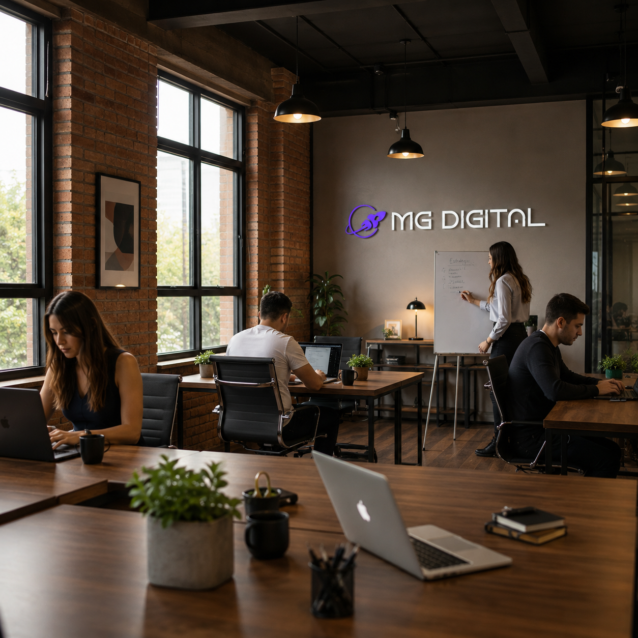Equipe MG Digital USA — agência de marketing digital especializada em brasileiros nos Estados Unidos